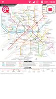 Moscow metro map 2018 Affiche