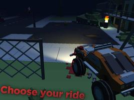 Blocky Zombie Highway screenshot 1