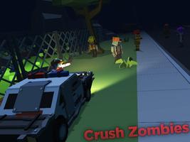 Blocky Zombie Highway screenshot 2