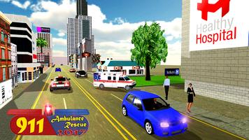 911 Emergency Ambulance Rescue - 2017 Simulator 3D screenshot 3