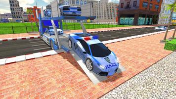 Polisi Robot Sepeda Truck Sim screenshot 3