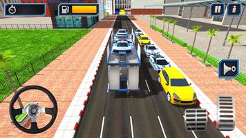 Polisi Robot Sepeda Truck Sim screenshot 1