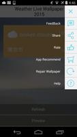 Weather Live Wallpaper 2015 스크린샷 1
