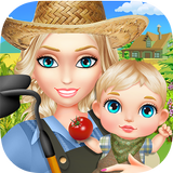 Farmer Mom Baby Care Simulator icône