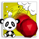 Panda Red Ball Zeichen