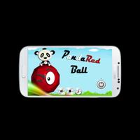 Panda Red Ball Plakat