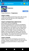 Daily Meditation and Prayer capture d'écran 1