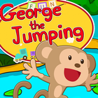 El Mono George salta feliz icono