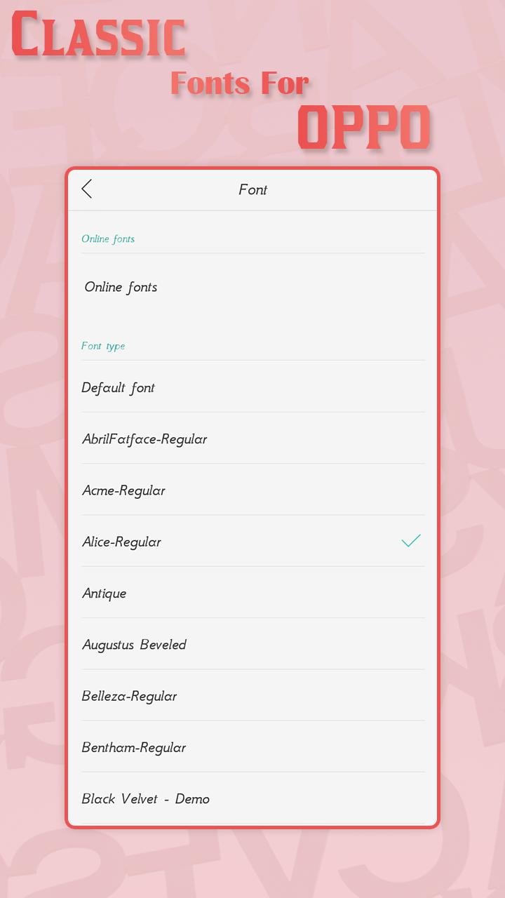 Download Free Classic Font For Oppo Classic Fonts For Android Apk Download PSD Mockup Template