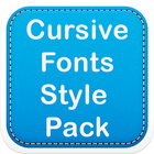 Cursive Fonts Style Pack icône