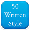 50 Written Fonts Style