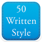 50 Written Fonts Style Zeichen