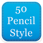 50 Pencil Fonts Style icon