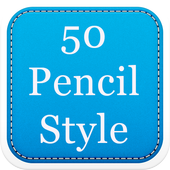 50 Pencil Fonts Style आइकन