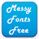 Messy Fonts Free أيقونة