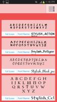 Stylish Fonts Free Plakat