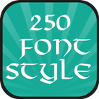 250 Font Style ไอคอน