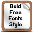 Bold Free Fonts Style ไอคอน