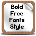 Bold Free Fonts Style иконка