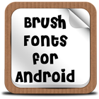 Brush Fonts for Android آئیکن