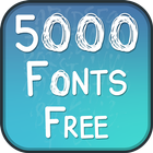 5000 Fonts Free icône