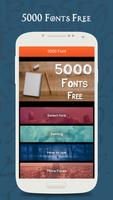 5000 Fonts Free Affiche