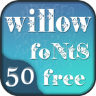 50 Willow Fonts Free icône
