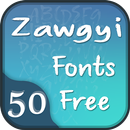 50 Zawgyi Fonts Free APK