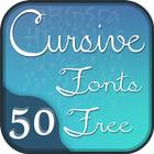 50 Cursive Fonts Free 아이콘