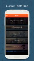 50 Cursive Fonts Free captura de pantalla 3