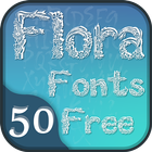 50 Flora Fonts Free icône