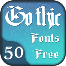 50 Gothic Fonts Free APK