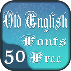 50 Old English Fonts Free icône