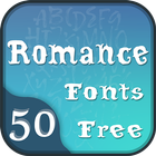 50 Romance Fonts Free icône
