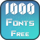1000 Fonts Free-icoon
