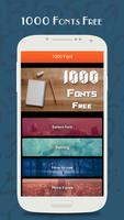 1000 Fonts Free poster