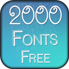2000 Fonts Free icône