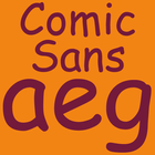 Comic Sans Pro FlipFont Zeichen