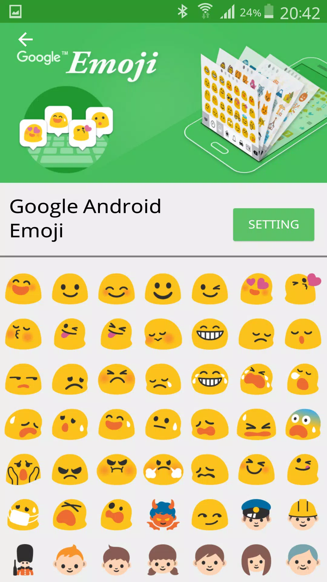 Đừng bỏ lỡ trải nghiệm biểu tượng cảm xúc thú vị trên Android với Emoji Font Pro. Ứng dụng này sẽ đem lại cho bạn hàng ngàn biểu tượng cảm xúc mới và tràn đầy sáng tạo để thể hiện tình cảm của mình.