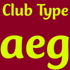 Club Type Medium FlipFont icône