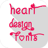 Heart Design Fonts icône
