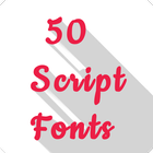 50 Script Fonts icône