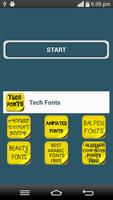 Tech Fonts الملصق