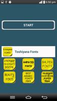 Toshiyana Fonts Cartaz