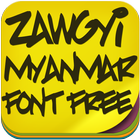 Zawgyi Myanmar Fonts Free icône