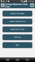 Zawgyi Myanmar Fonts Free captura de pantalla 1