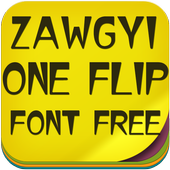 Zawgyi One Flip Font Free icon