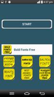 Bold Fonts Free poster