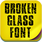 Broken glass Font أيقونة