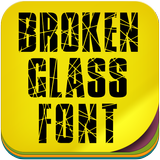 Broken glass Font ikona